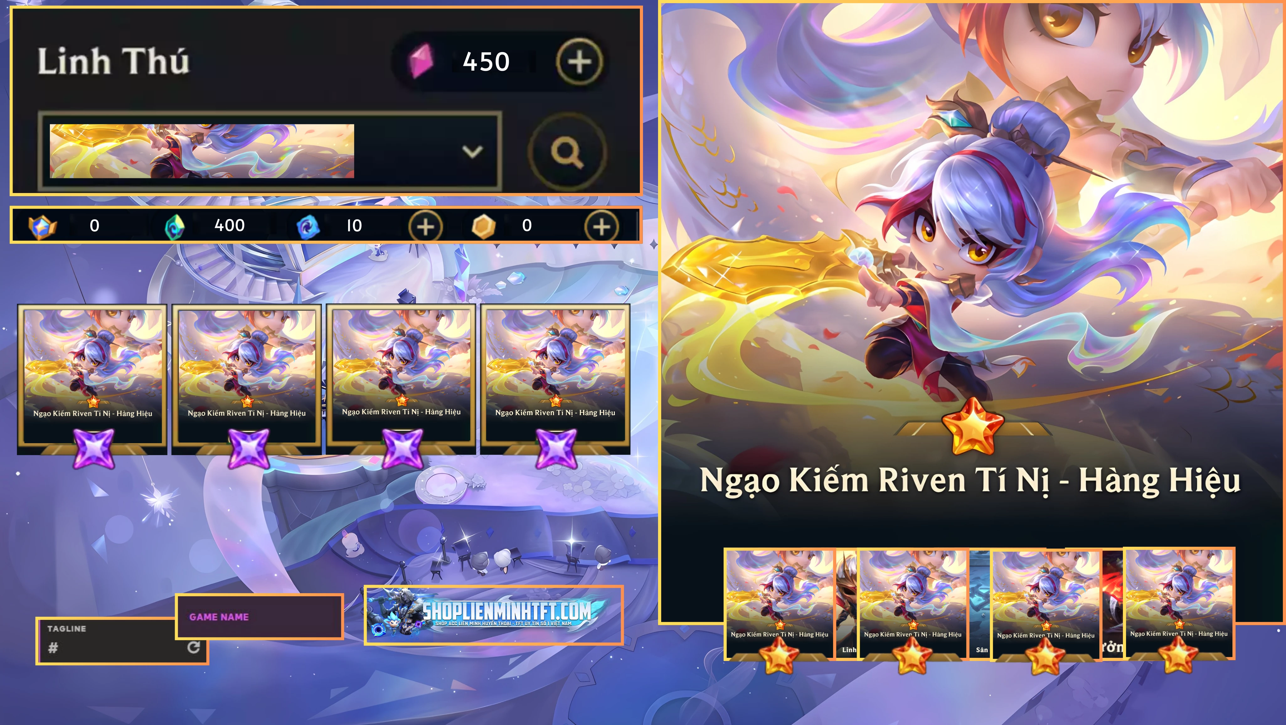 NGẠO KIẾM RIVEN TÍ NỊ HÀNG HIỆU CLONE